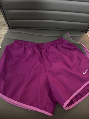 Nike Women's Magenta Athletic Shorts with Pink Trim